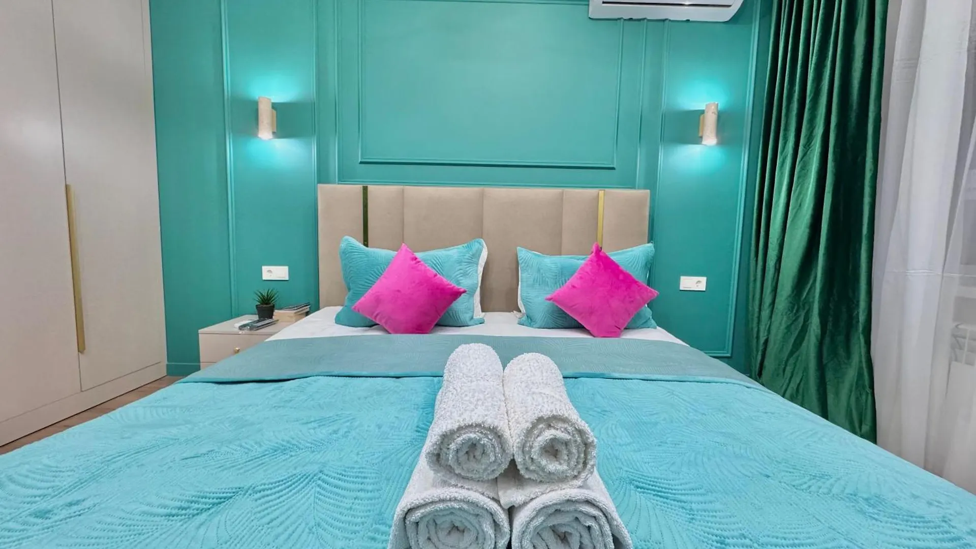 Apartment Терраса- Тв Напротив Кровати- Вид На Горы Almaty